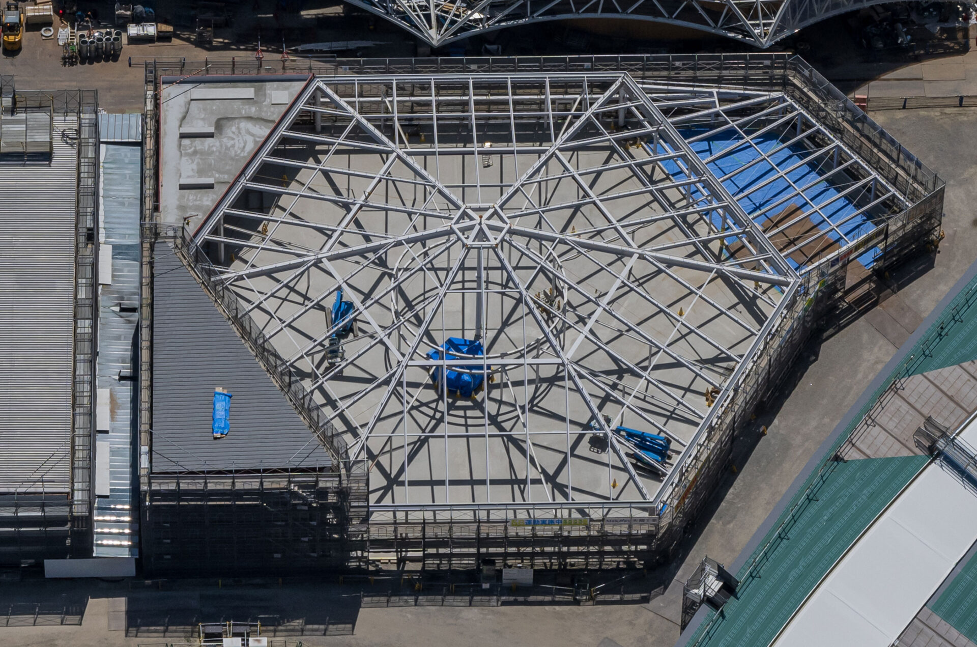 関西パビリオンの建築状況について